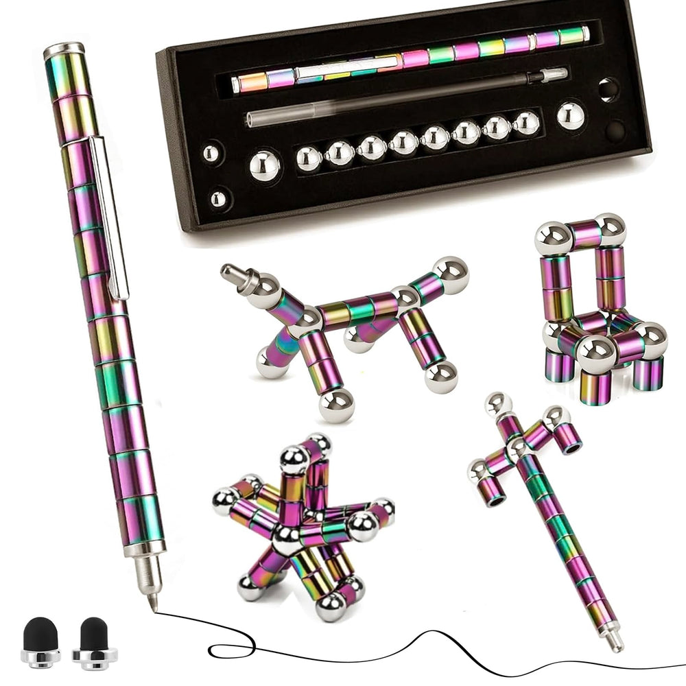 OSSIJAY fidget pen toy kit in gift-ready packaging for desk setup
