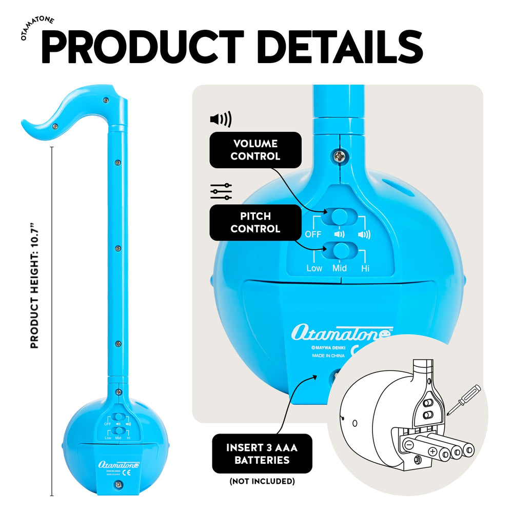Otamatone blue cheeks being squeezed to create vibrato.