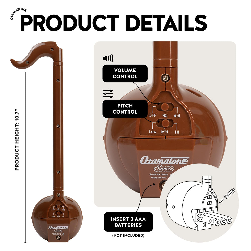 Otamatone Chocolate Edition hands-on play highlights friendly, creative music making.