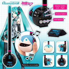 Otamatone Hatsune Miku in-use shows pitch variation for creative performances.