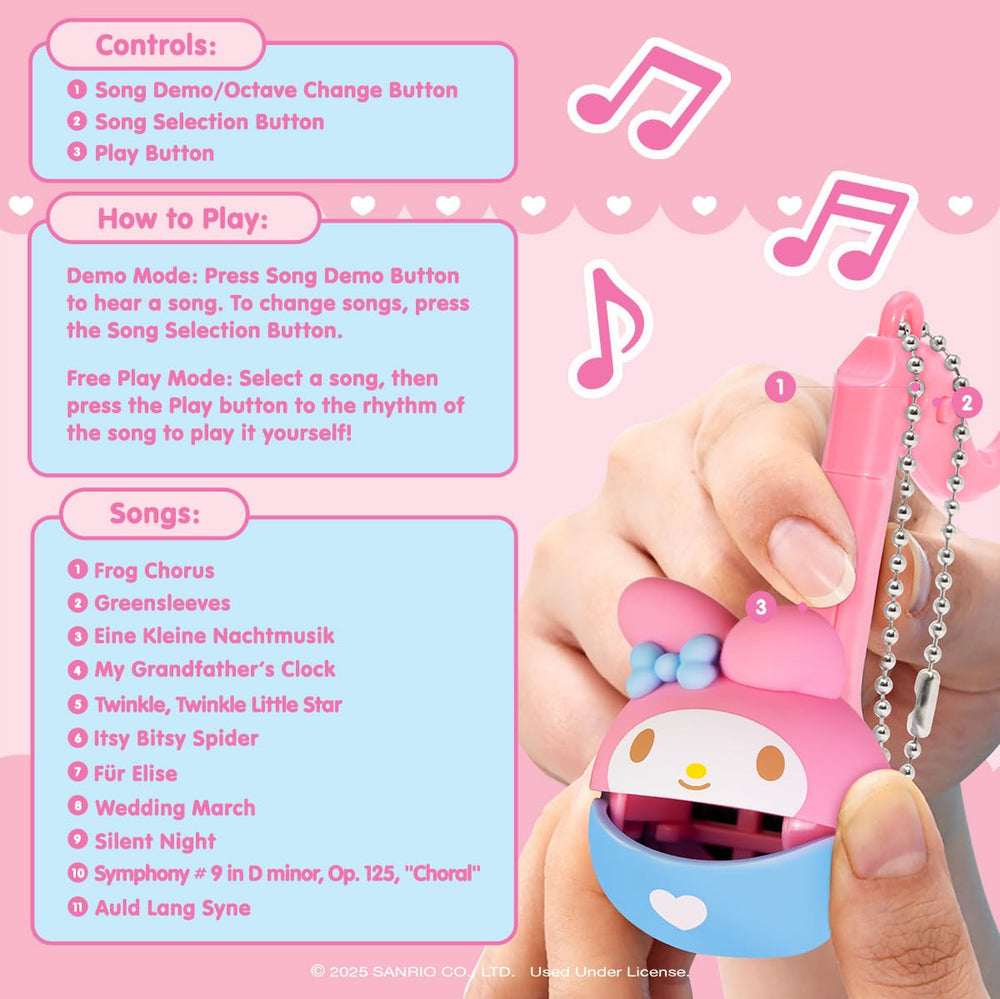 Otamatone Melody Kuromi Edition with playful edge and character appeal.