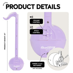 Otamatone Purple compact size supports travel and campfire singalongs