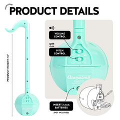 Otamatone Strawberry Edition side view, lightweight entertainer for travel