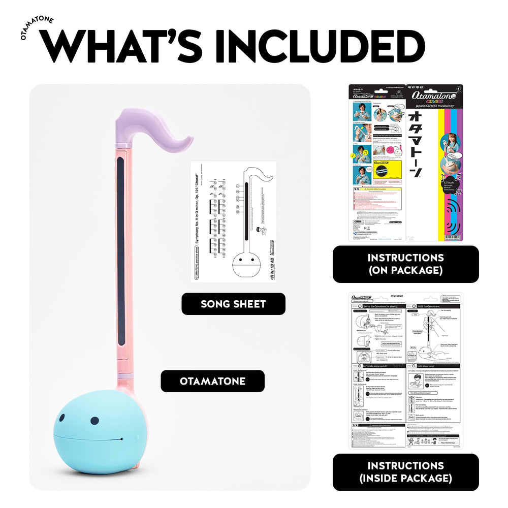 Otamatone Unicorn battery compartment view, powered by three AAA batteries for portability.