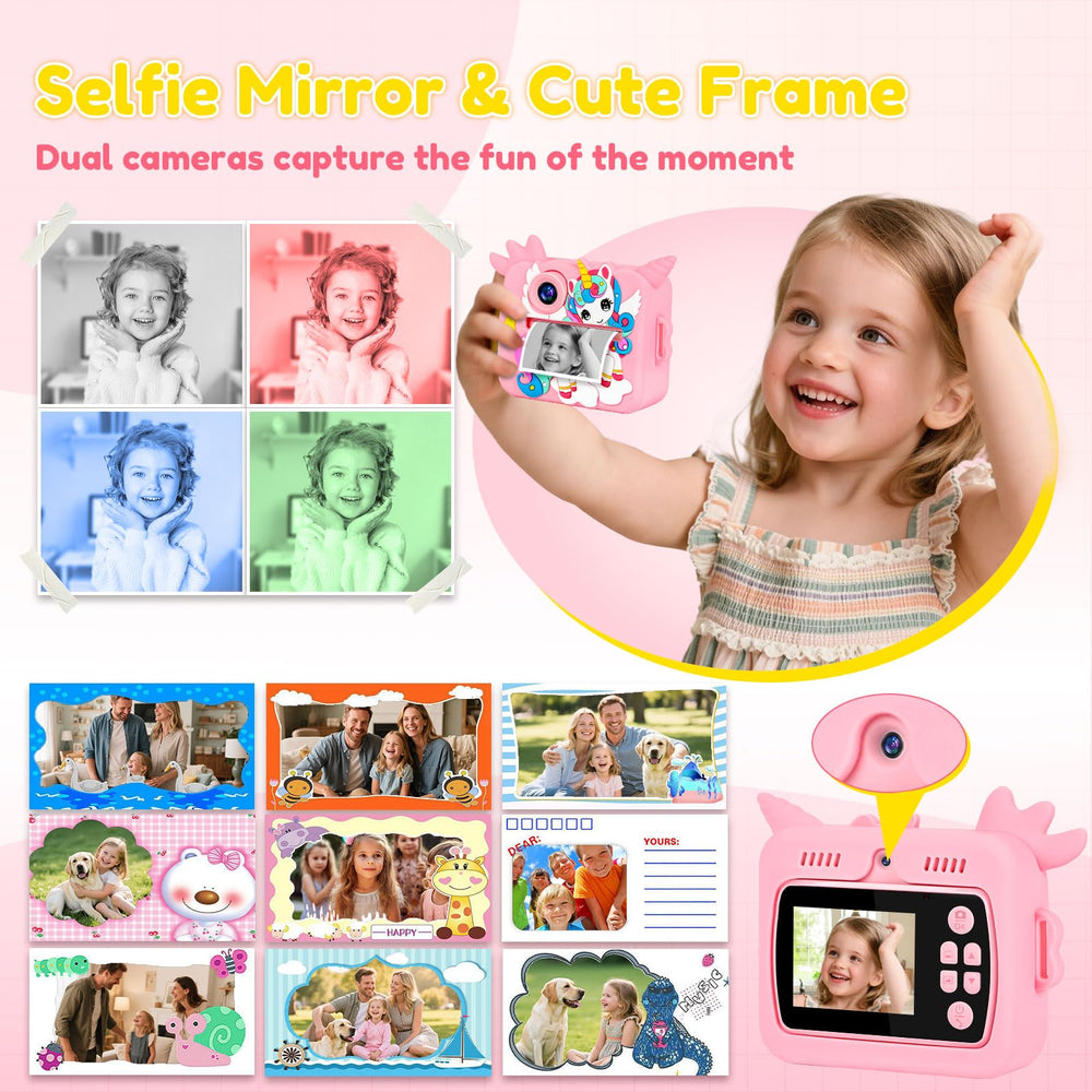 OTJ Instant Print Function displays quick black-and-white prints and digital memories.