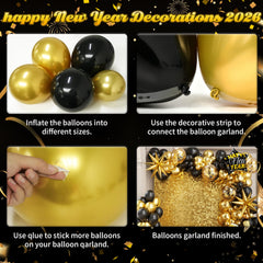 OTLGEUA 32 inch 2026 foil balloon serves as bold year sign.