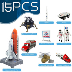 OTONOPI lunar lander and satellite models for space exploration play