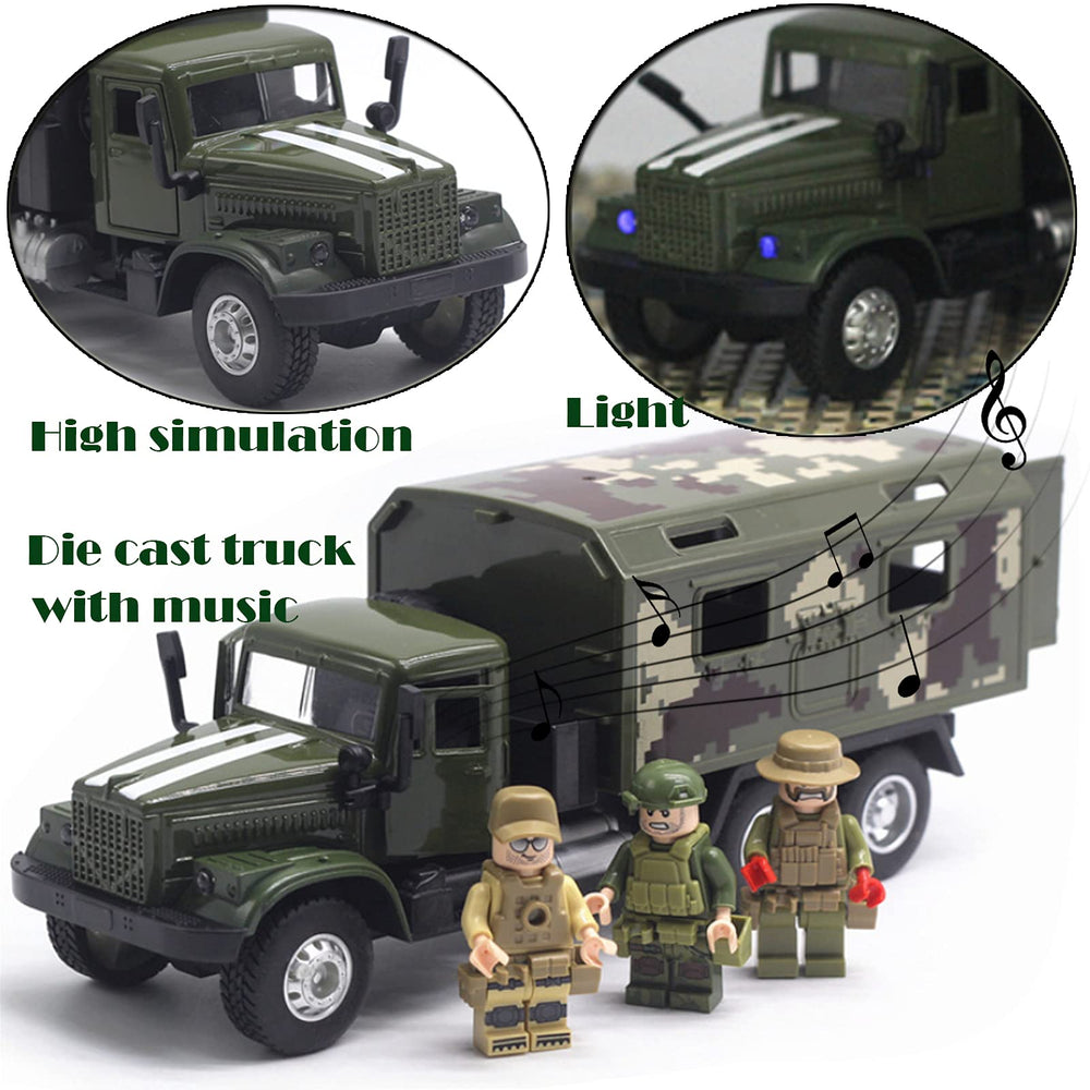 OTONOPI military truck pull-back action enables quick, kinetic motion during playtime