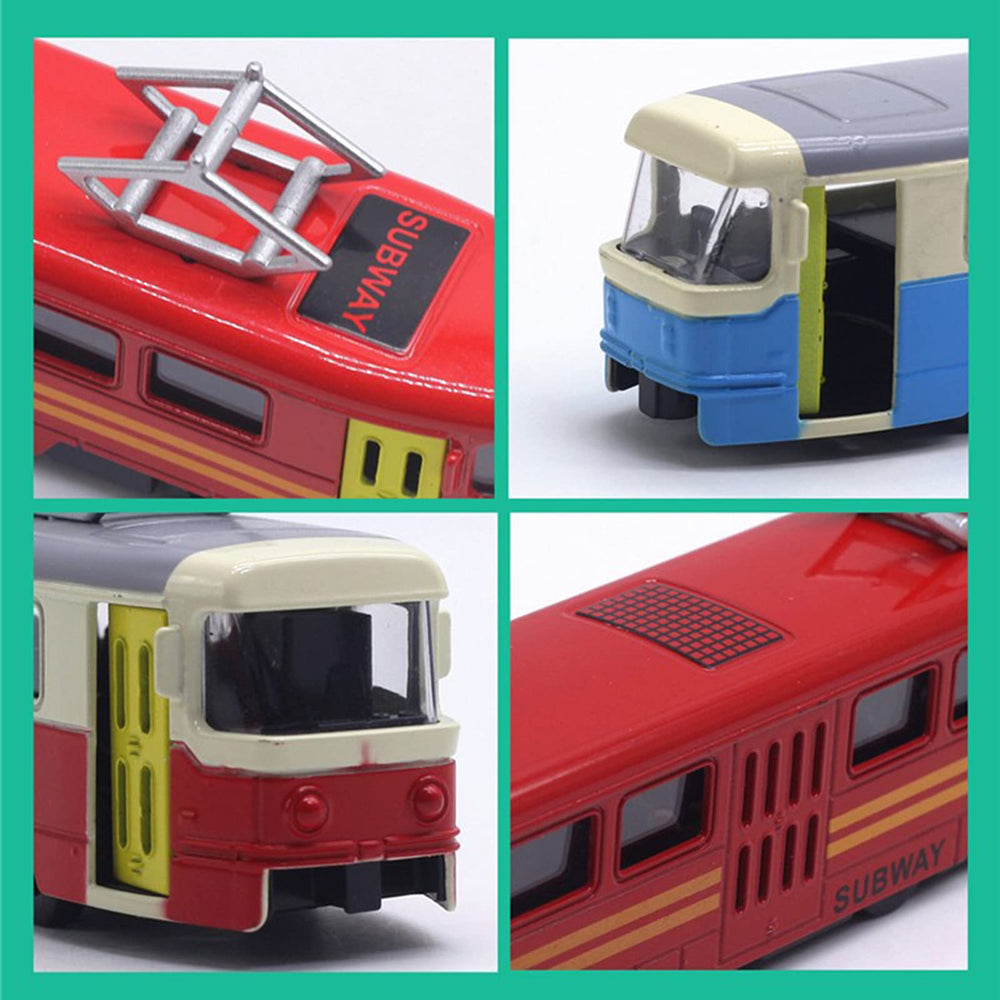 OTONOPI blue pull-back action train demonstrates quick, launcher-style motion across flat surfaces.