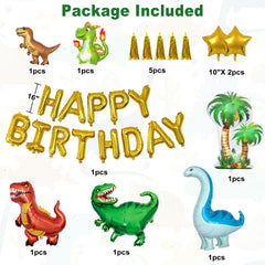 Ouddy Life tyrannosaurus foil balloons add playful drama for photos