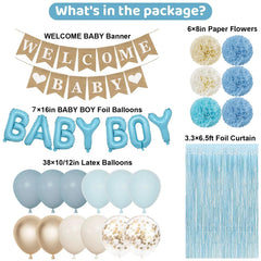 Ouddy Party blue fringe curtain creates a photo-worthy backdrop for celebrations.