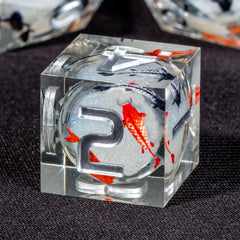 OUKELANWO dice tin with foam insert protecting each die and elevating gifting