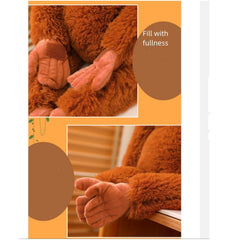 OUKEYI gorilla plush in a sitting stance for ready-to-play scenarios.