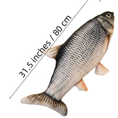 OUKEYI PP cotton fish pillow close-up reveals soft, non-deforming filling