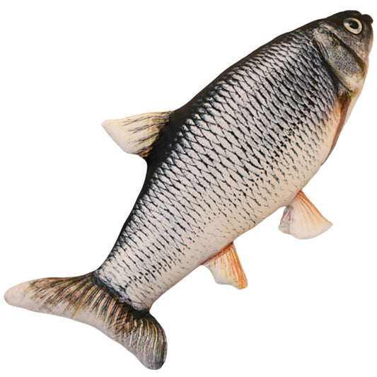 OUKEYI simulation fish pillow front view offers soft, durable seating decor