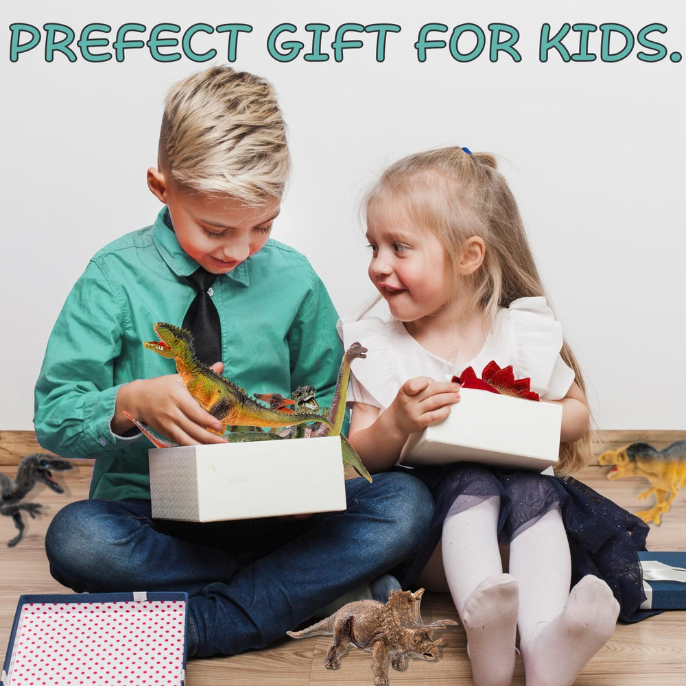 OuMuaMua durable safe plastic dinos for classroom and home use.