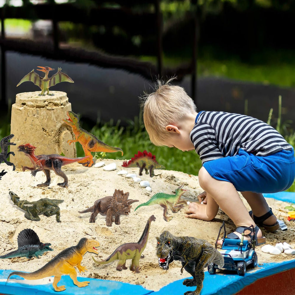 OuMuaMua Stegosaurus toy with durable colors for active play.