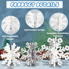 OuMuaMua winter table decor snowflake collection adds seasonal charm to gatherings