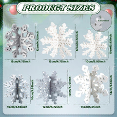 OuMuaMua wooden snowflake 3D centerpiece in 5.5-inch size makes a striking focal point