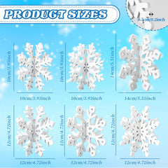 OuMuaMua white wooden snowflake decor closeup highlighting durable craftsmanship.
