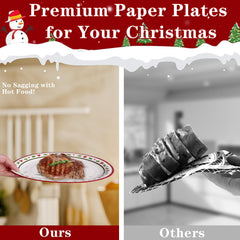 OuMuaMua heavyweight 300gsm paper ensures sturdy plates for serving.