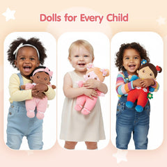 OUOZZZ black baby doll 10 inch size fits small hands