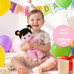 OUOZZZ doll pink strap detail emphasizing playful design for 1-year-old gifts.