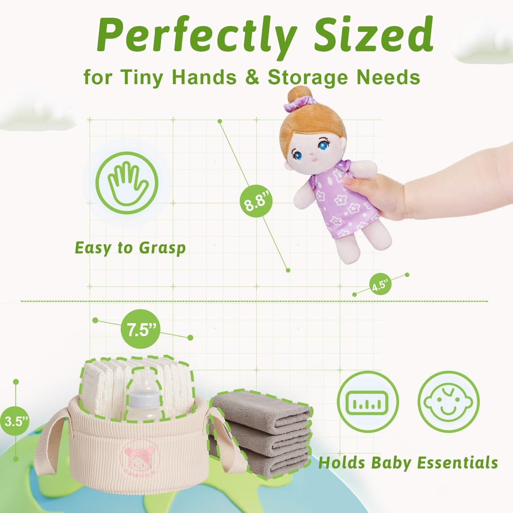 OUOZZZ dolls with embroidered smiles invite warm snuggles and friendly interactions.