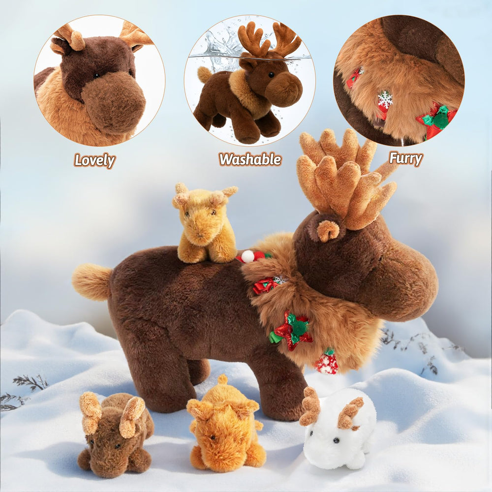 OUOZZZ Lightweight travel moose toy easy to pack for car trips.