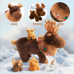 OUOZZZ Lightweight travel moose toy easy to pack for car trips.