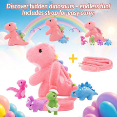 OUOZZZ pink Stegosaurus plush soft and cozy for hugs