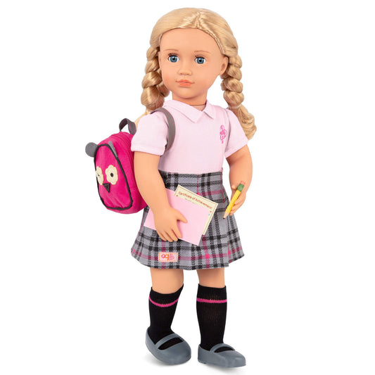 Our Generation Hally doll with blue eyes inspires expressive storytelling play