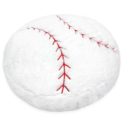 OurHonor baseball plush 18inch front view shows durable stitching and cozy cushioning.