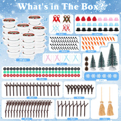 Outivity snowman kit accessories in vibrant colors for creative outfits.