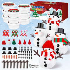 Outivity snowman kit build process encourages hands-on creativity for kids.