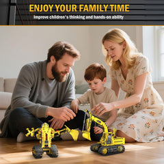 OUTOGO colorful step-by-step instructions aid easy, frustration-free building.