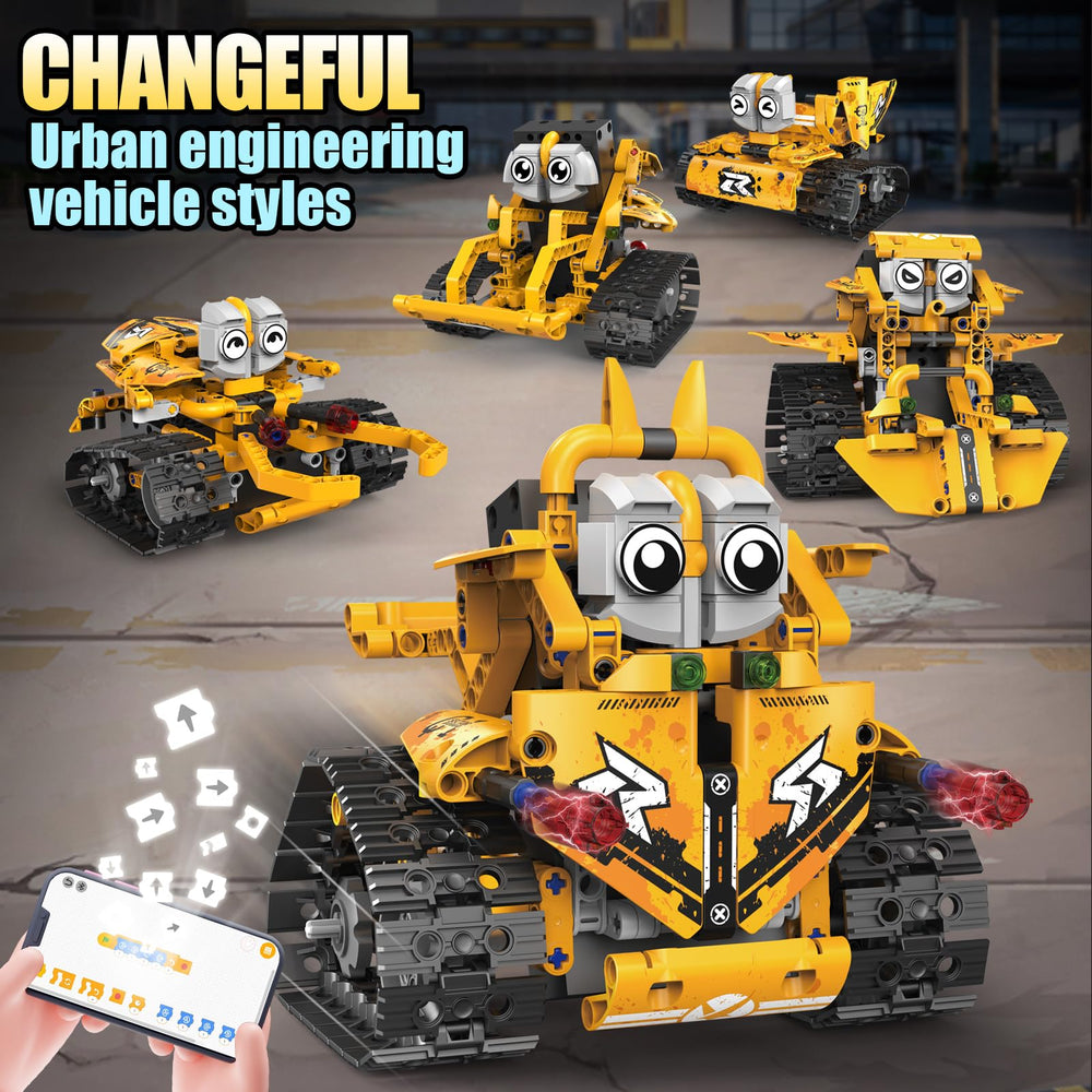 OUTOGO STEM robot child playing shows engaging hands-on learning.