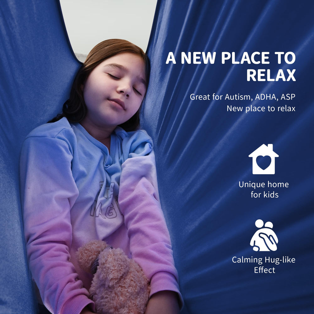 OUTREE fabric hanging chair hammock offers hug-like comfort for kids