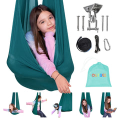 OUTREE sensory swing with 360° swivel hanger enabling versatile, calming play.