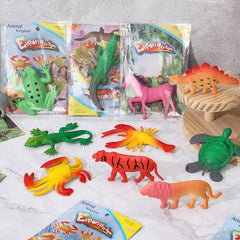 Outus growing animal tiger expands in water, a charming desk companion.