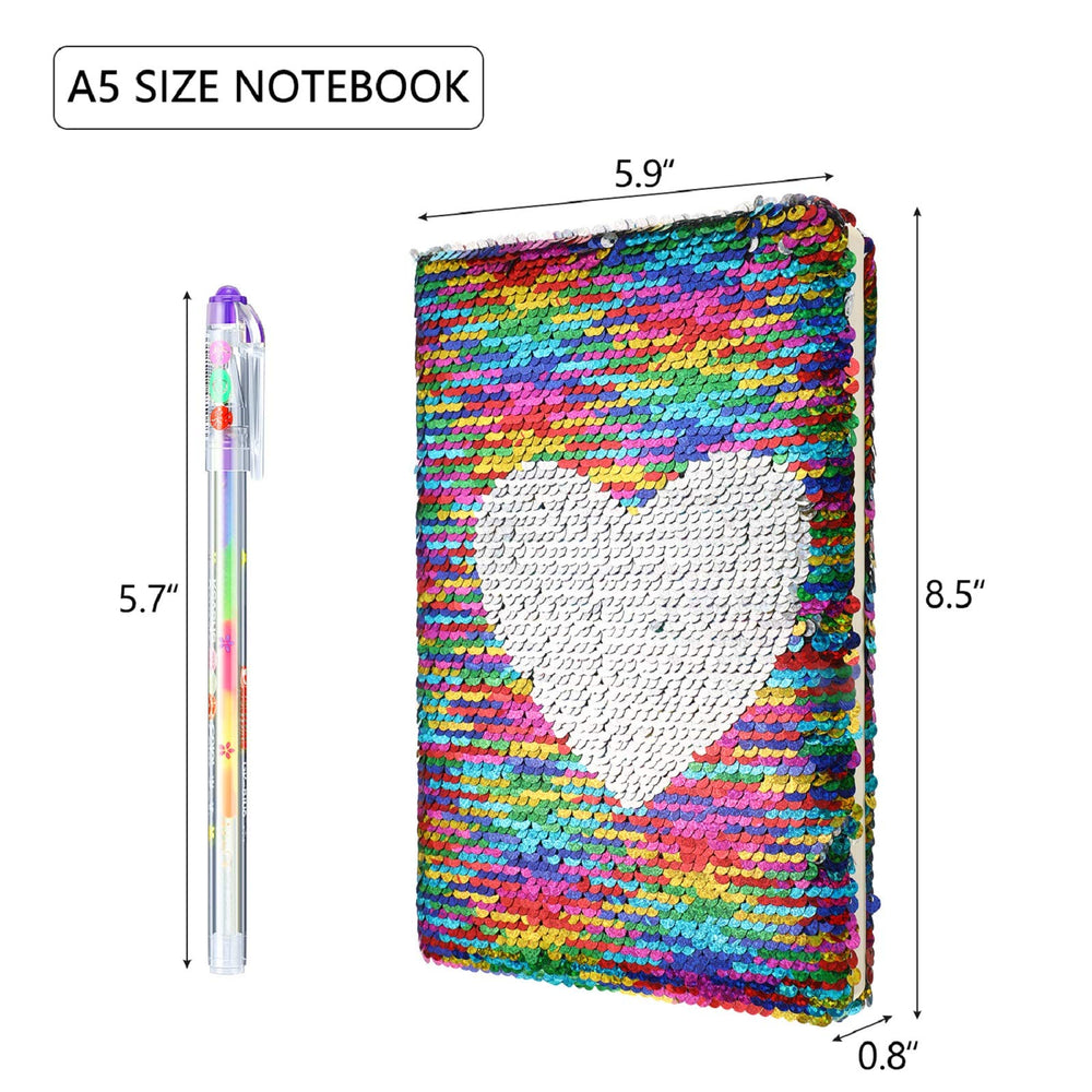 Outus sequin journal pens show vibrant multi-color ink for lively notes