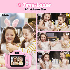 OUTUVAS Unicorn Kids Camera compact drop-proof design for safe play
