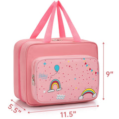 Sturdy carry handle makes on-the-go doll storage effortless.