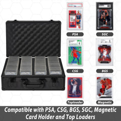 OUUTMEE graded card case secure lock design with keys for added security