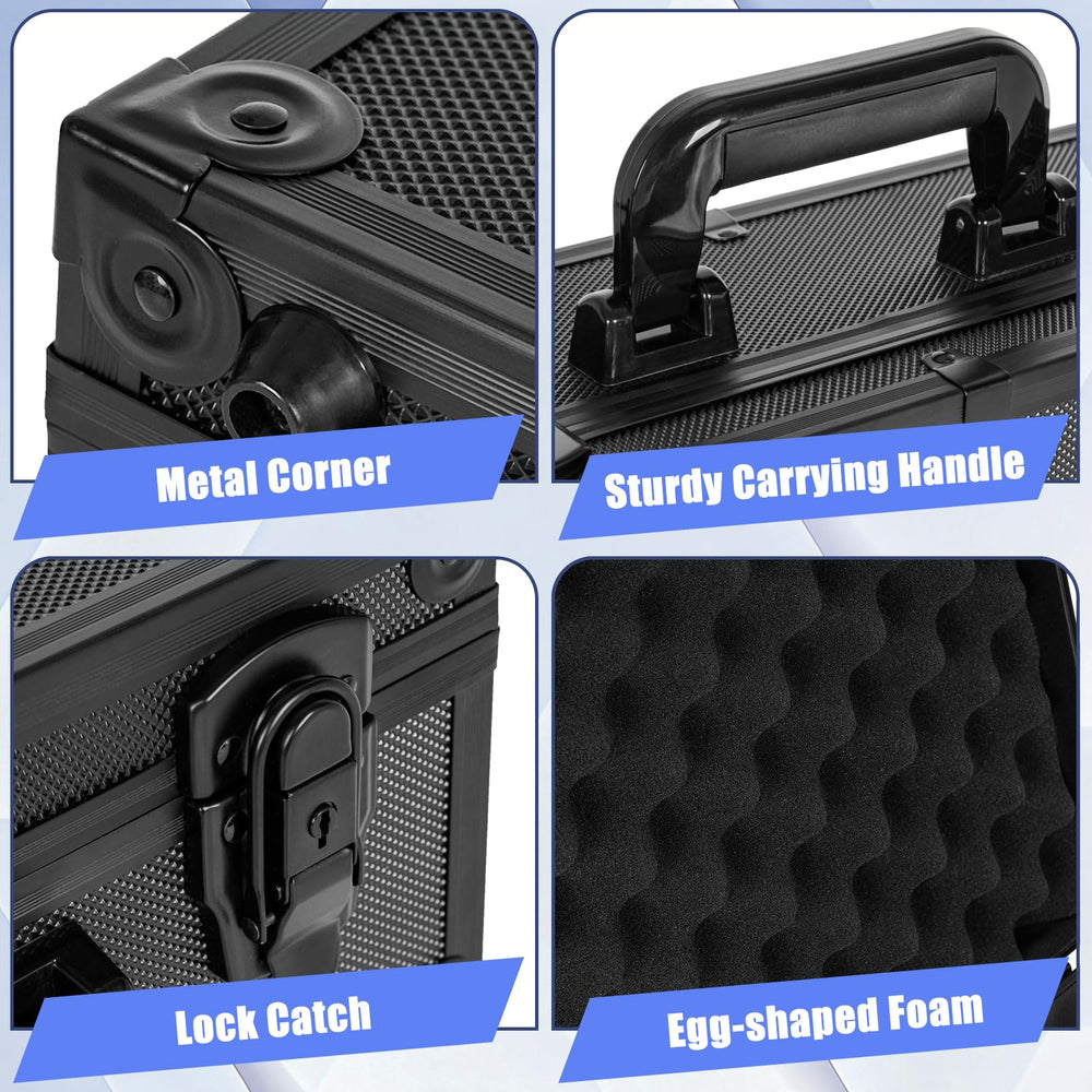 OUUTMEE toploader storage box lid with foam pad showing protective seal against dust