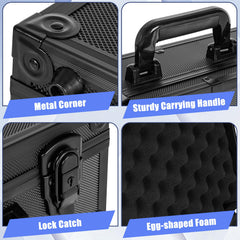 OUUTMEE toploader storage box lid with foam pad showing protective seal against dust