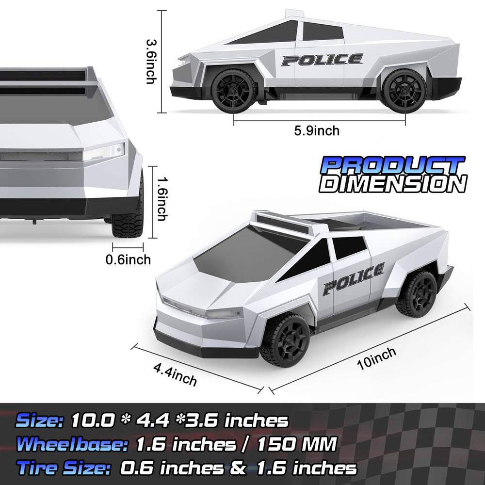 Ovaasy 1:24 RC car side profile showcasing sci-fi styling for fans