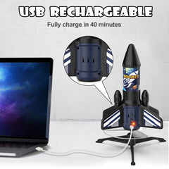 Ovaasy Rocket Launcher blue field play captures all-day outdoor fun with friends.