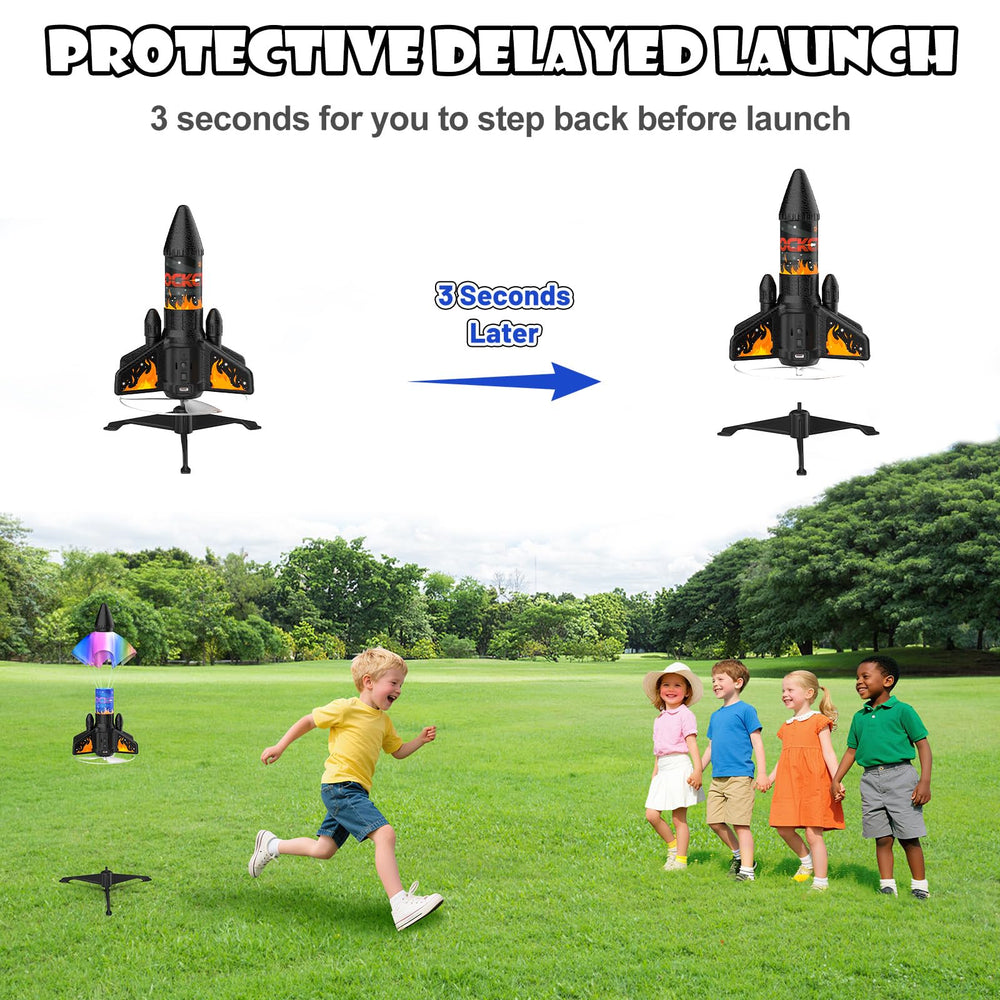 Ovaasy Rocket Launcher LED indicator enhances tracking in low light.