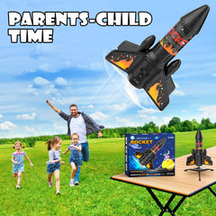 Ovaasy Rocket Launcher soft foam body minimizes impact during play.